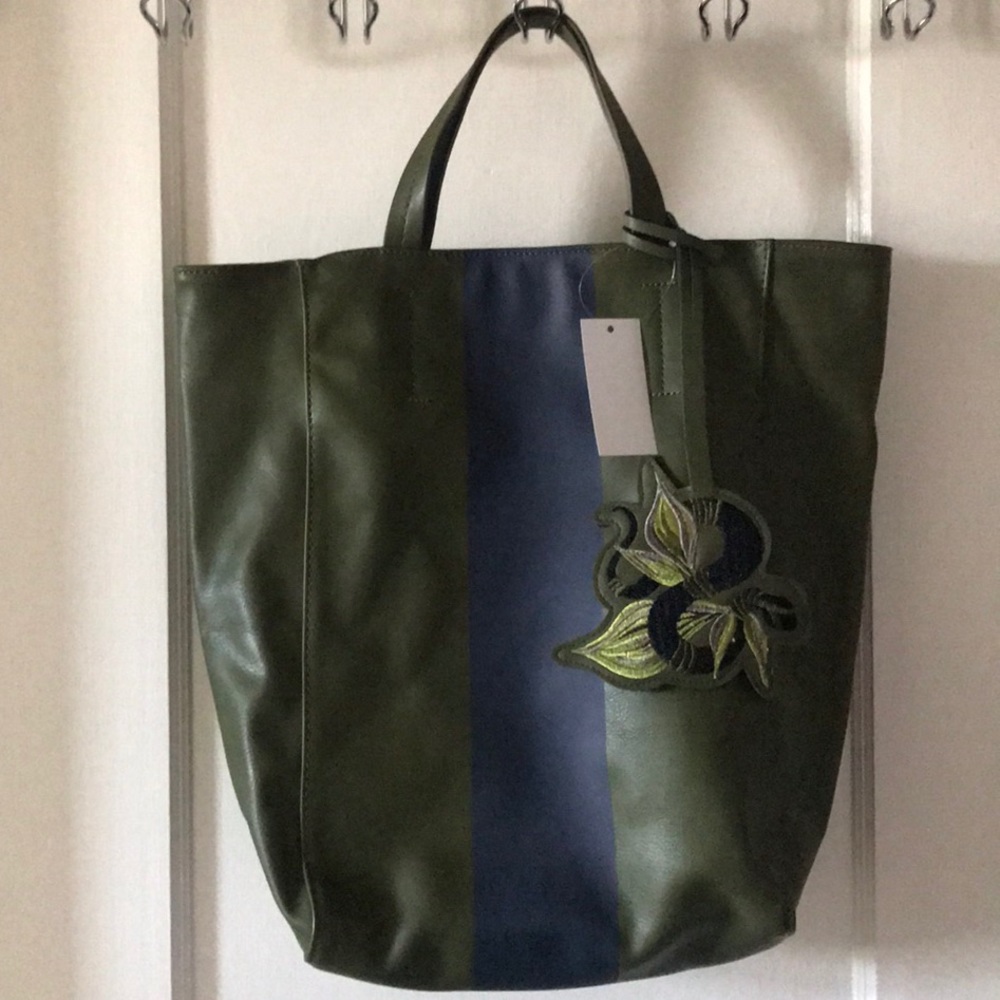 Saks Fifth Avenue Olive Tote